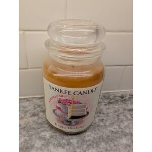 Yankee Celebrate Birthday All You Need Is Cake 22 Oz Scent Burned Once